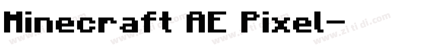 Minecraft AE Pixel字体转换